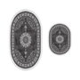 Mijölnir Juego de alfombrillas de baño Gris (2 piezas)